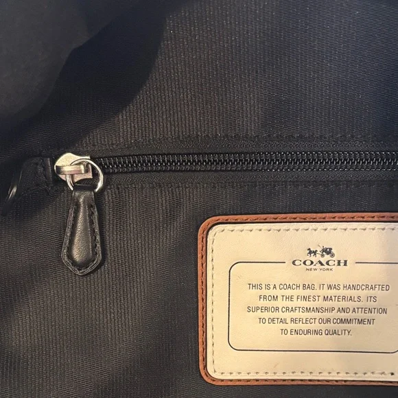 Coach Red and Black Paisley Perforated Backpack - Picture 10 of 12